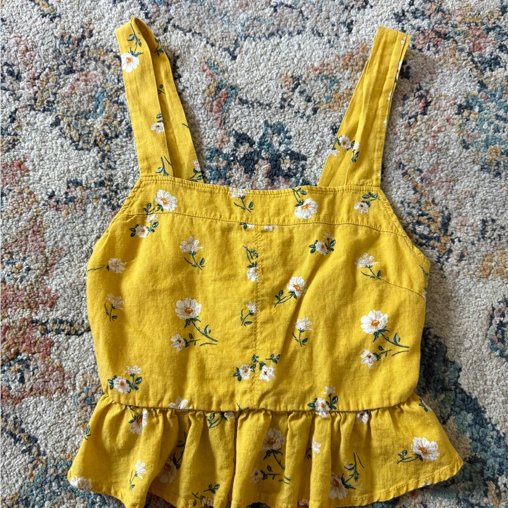 La Hearts Yellow floral Top
